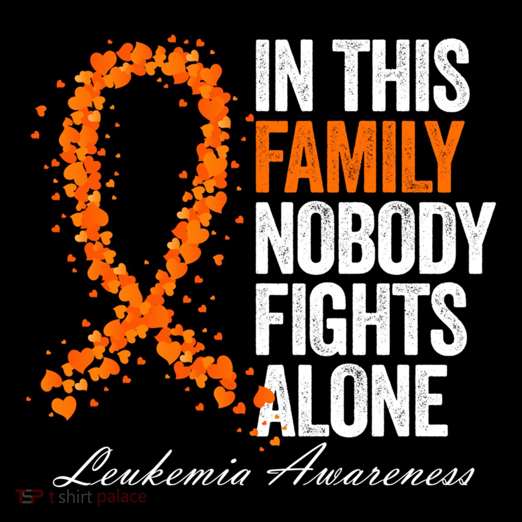 In This Family Nobody Fights Alone Leukemia Awareness Gift Coffee Mug