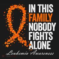 In This Family Nobody Fights Alone Leukemia Awareness Gift Ornament thumb 1