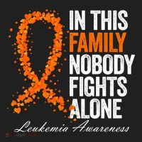 In This Family Nobody Fights Alone Leukemia Awareness Gift Hat thumb 2