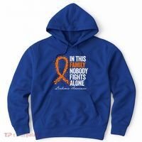 In This Family Nobody Fights Alone Leukemia Awareness Gift Hoodie thumb 0