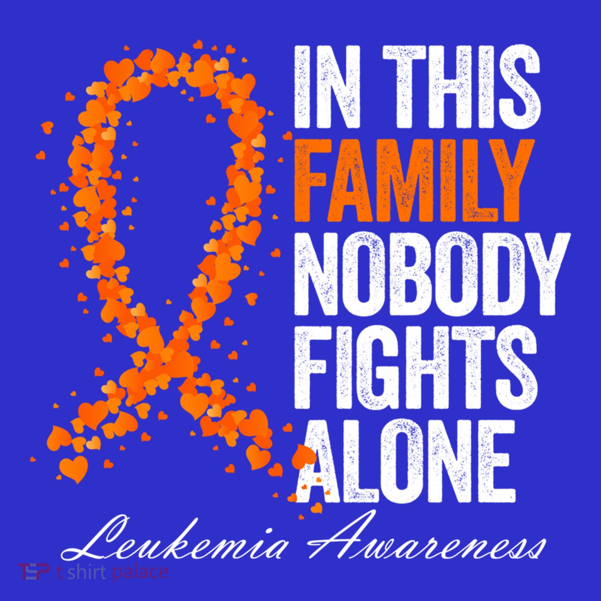 In This Family Nobody Fights Alone Leukemia Awareness Gift Visor