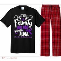 In This Family No One Fights Alone Ulcerative Colitis Awareness Pajama Set thumb 0