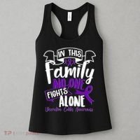 In This Family No One Fights Alone Ulcerative Colitis Awareness Women's Tank Top thumb 3