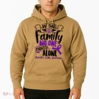 In This Family No One Fights Alone Ulcerative Colitis Awareness Hoodie thumb 2