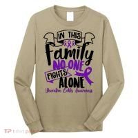 In This Family No One Fights Alone Ulcerative Colitis Awareness Long Sleeve Shirt thumb 0