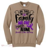 In This Family No One Fights Alone Ulcerative Colitis Awareness Sweatshirt thumb 0
