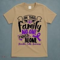 In This Family No One Fights Alone Ulcerative Colitis Awareness T-Shirt thumb 5