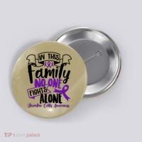 In This Family No One Fights Alone Ulcerative Colitis Awareness Button thumb 0