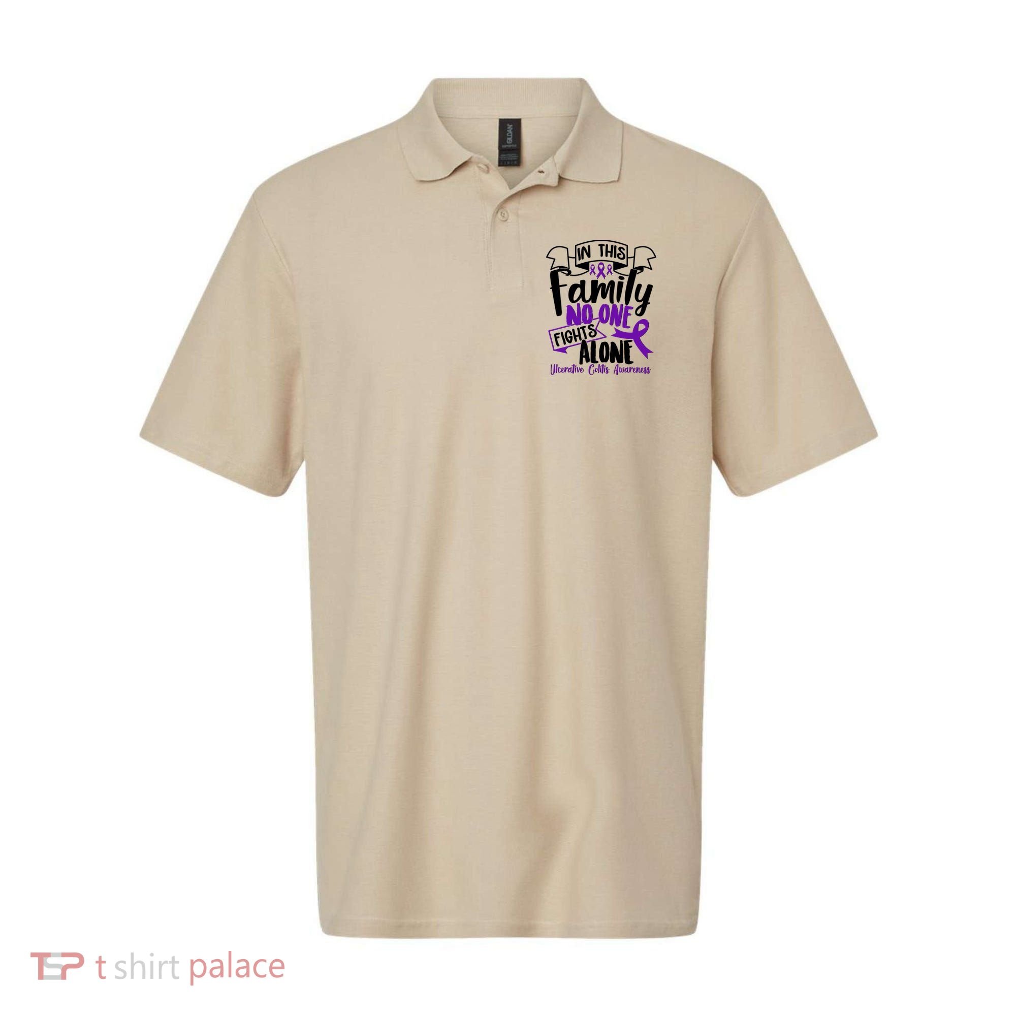 In This Family No One Fights Alone Ulcerative Colitis Awareness Polo