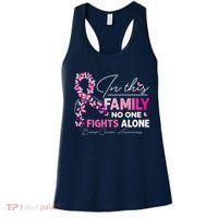 In This Family No One Fight Alone Breast Cancer Awareness Women's Tank Top thumb 0