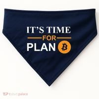 It's Time For Plan B Bitcoin USA-Made Doggie Bandana thumb 0