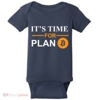 It's Time For Plan B Bitcoin Baby Bodysuit thumb 0
