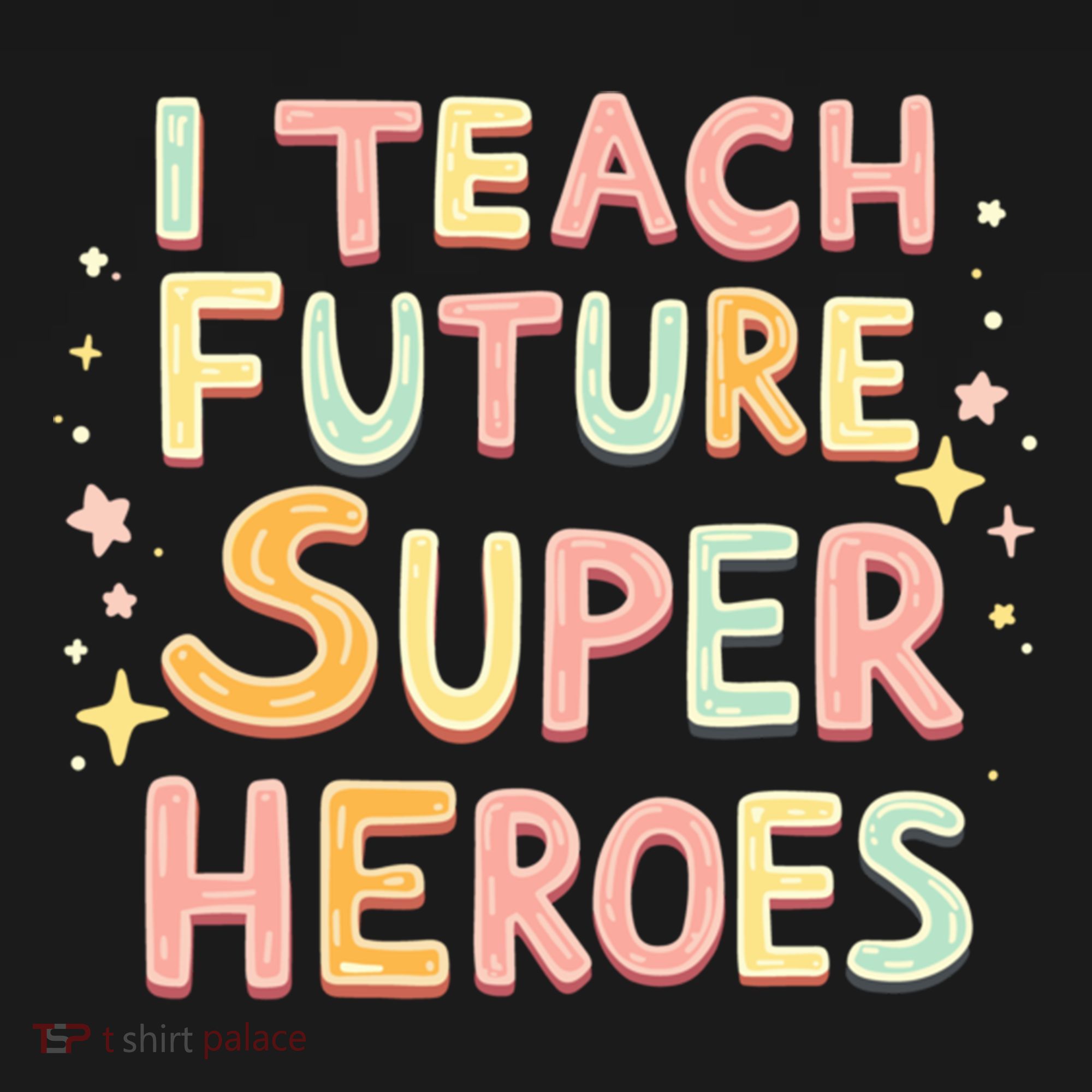 I Teach Future Super Heroes Kindergarten Teacher Eletary Gift USA-Made Doggie Bandana