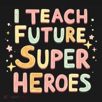 I Teach Future Super Heroes Kindergarten Teacher Eletary Gift Backpack thumb 2