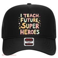 I Teach Future Super Heroes Kindergarten Teacher Eletary Gift Hat thumb 0