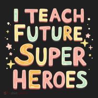 I Teach Future Super Heroes Kindergarten Teacher Eletary Gift Hat thumb 2