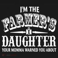 Im The Farmers Daughter Your Momma Warned You About Gift Women's Hoodie thumb 2