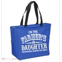 Im The Farmers Daughter Your Momma Warned You About Gift Tote Bag thumb 2