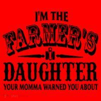 Im The Farmers Daughter Your Momma Warned You About Gift Santa Hat thumb 1