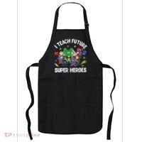 I Teach Future Super Heroes Tee Gift Teaching Mother Day Apron thumb 0