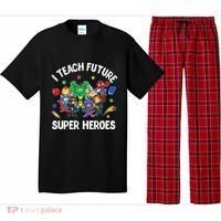 I Teach Future Super Heroes Tee Gift Teaching Mother Day Pajama Set thumb 0