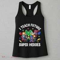 I Teach Future Super Heroes Tee Gift Teaching Mother Day Women's Tank Top thumb 3