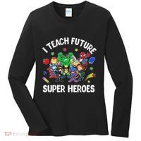 I Teach Future Super Heroes Tee Gift Teaching Mother Day Women's Long Sleeve Shirt thumb 0
