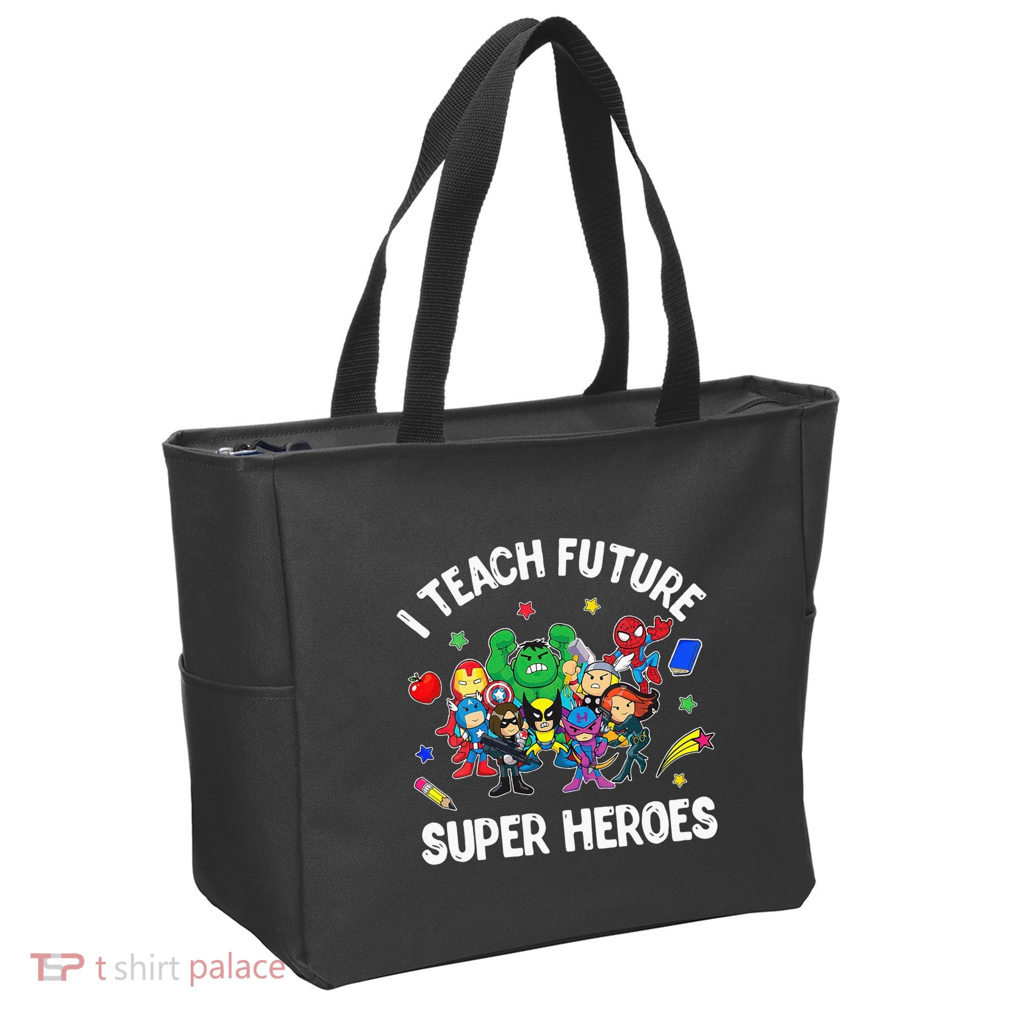 I Teach Future Super Heroes Tee Gift Teaching Mother Day Tote Bag