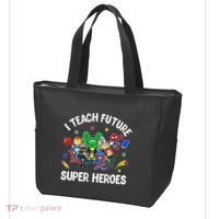 I Teach Future Super Heroes Tee Gift Teaching Mother Day Tote Bag thumb 3