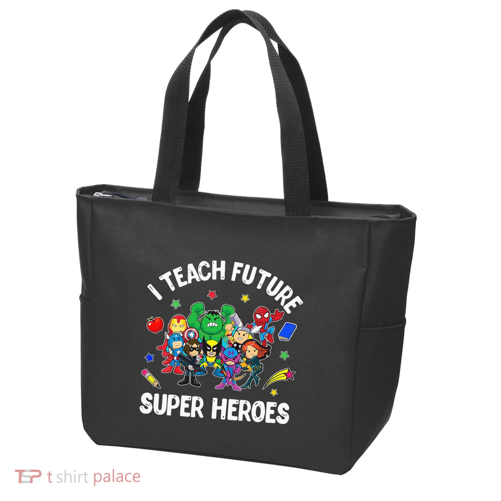 I Teach Future Super Heroes Tee Gift Teaching Mother Day Tote Bag