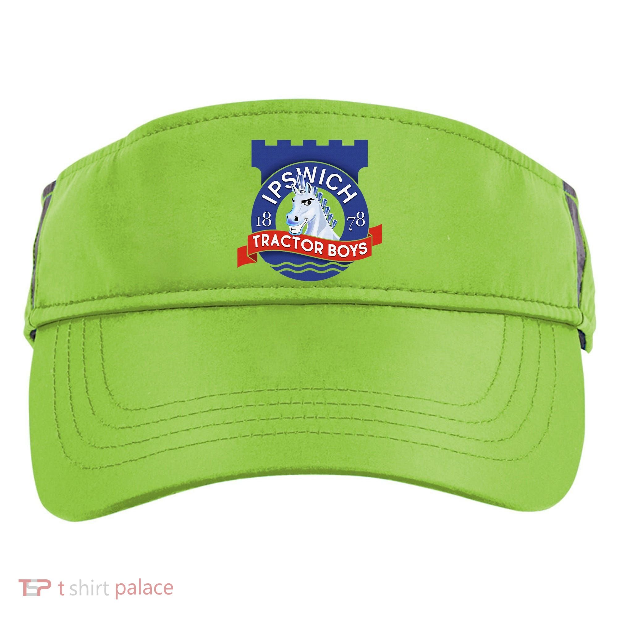 Ipswich Town Fan Tractor Suffolk Punch Badge Adult Drive Performance Visor