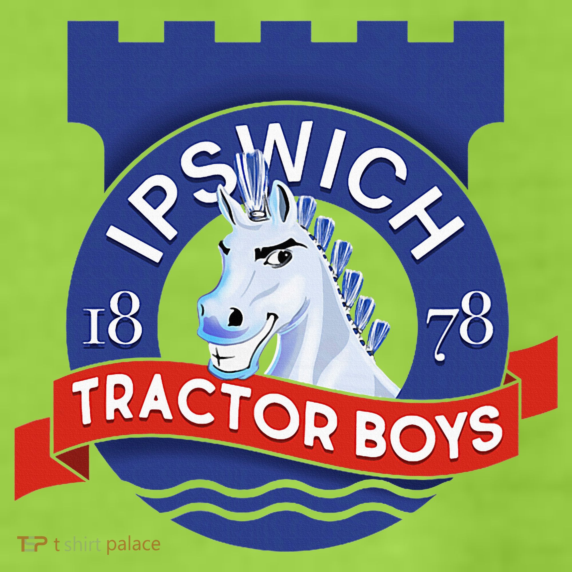 Ipswich Town Fan Tractor Suffolk Punch Badge Adult Drive Performance Visor