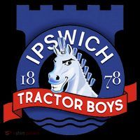Ipswich Town Fan Tractor Suffolk Punch Badge Kids Colorblock Raglan Jersey thumb 2