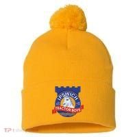 Ipswich Town Fan Tractor Suffolk Punch Badge Pom Pom 12in Knit Beanie thumb 0