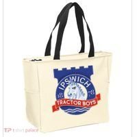 Ipswich Town Fan Tractor Suffolk Punch Badge Tote Bag thumb 2