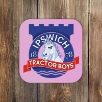 Ipswich Town Fan Tractor Suffolk Punch Badge Coaster thumb 0
