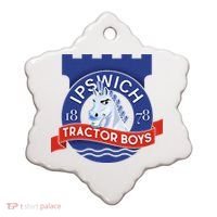Ipswich Town Fan Tractor Suffolk Punch Badge Ceramic Ornament thumb 0