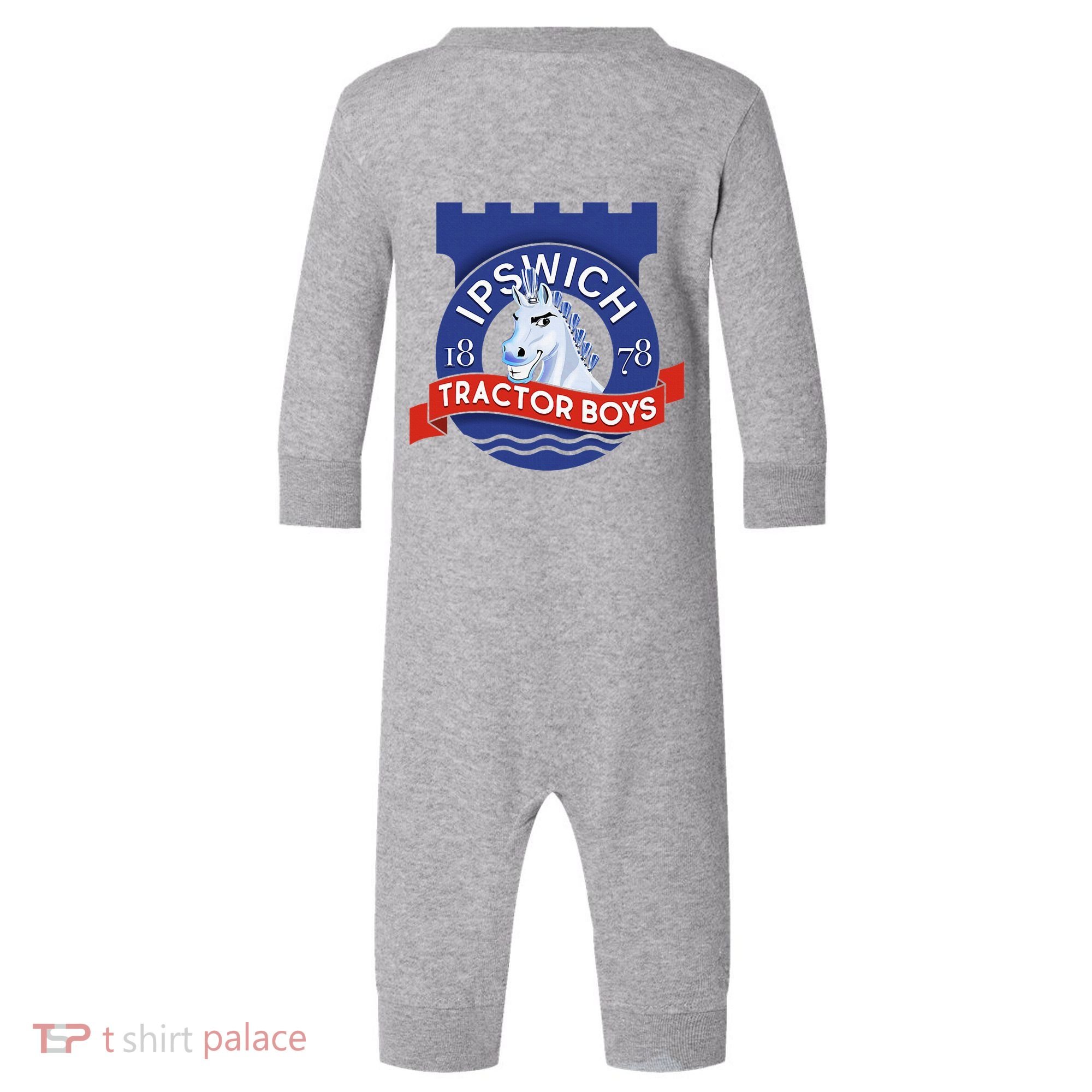 Ipswich Town Fan Tractor Suffolk Punch Badge Infant Fleece One Piece