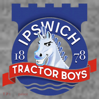 Ipswich Town Fan Tractor Suffolk Punch Badge Tall Sweatshirt thumb 2