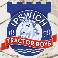 Ipswich Town Fan Tractor Suffolk Punch Badge Kati Licensed 12" Camo Cuffed Beanie thumb 2