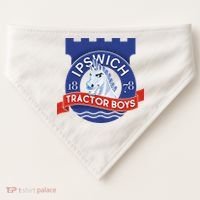 Ipswich Town Fan Tractor Suffolk Punch Badge USA-Made Doggie Bandana thumb 0