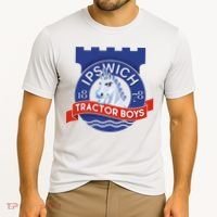 Ipswich Town Fan Tractor Suffolk Punch Badge Cooling Performance Crew T-Shirt thumb 2