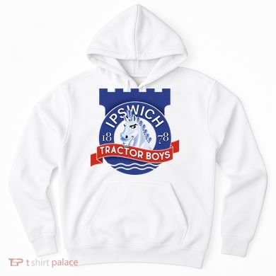 Ipswich Town Fan Tractor Suffolk Punch Badge Hoodie