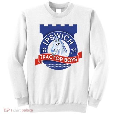 Ipswich Town Fan Tractor Suffolk Punch Badge Sweatshirt