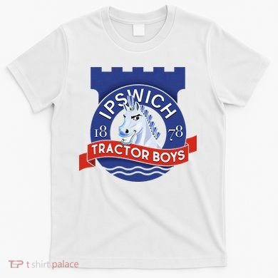 Ipswich Town Fan Tractor Suffolk Punch Badge T-Shirt