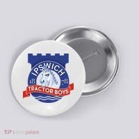 Ipswich Town Fan Tractor Suffolk Punch Badge Button thumb 0