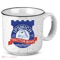 Ipswich Town Fan Tractor Suffolk Punch Badge 15oz Campfire Ceramic Mug thumb 0