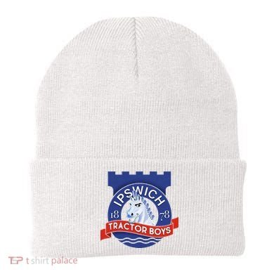 Ipswich Town Fan Tractor Suffolk Punch Badge Beanie
