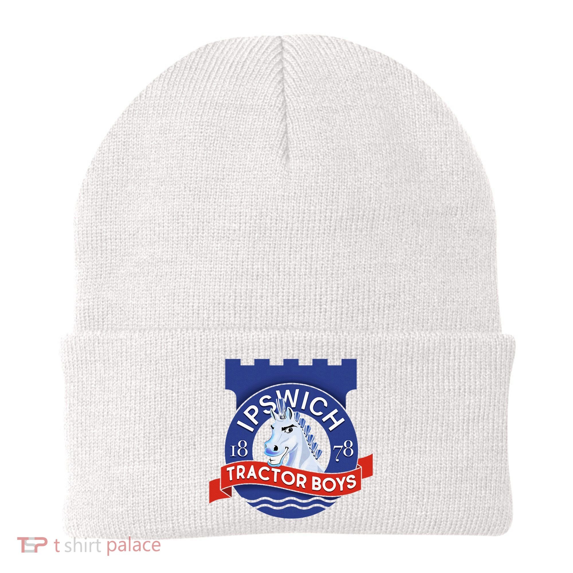 Ipswich Town Fan Tractor Suffolk Punch Badge Beanie