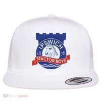 Ipswich Town Fan Tractor Suffolk Punch Badge Flat Bill Trucker Hat thumb 0